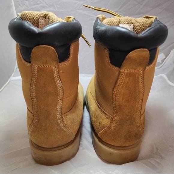 Brahma Boss Tan Leather Tall Work Boots Men\'s Size 11 Thinsulate Insulation EUC
